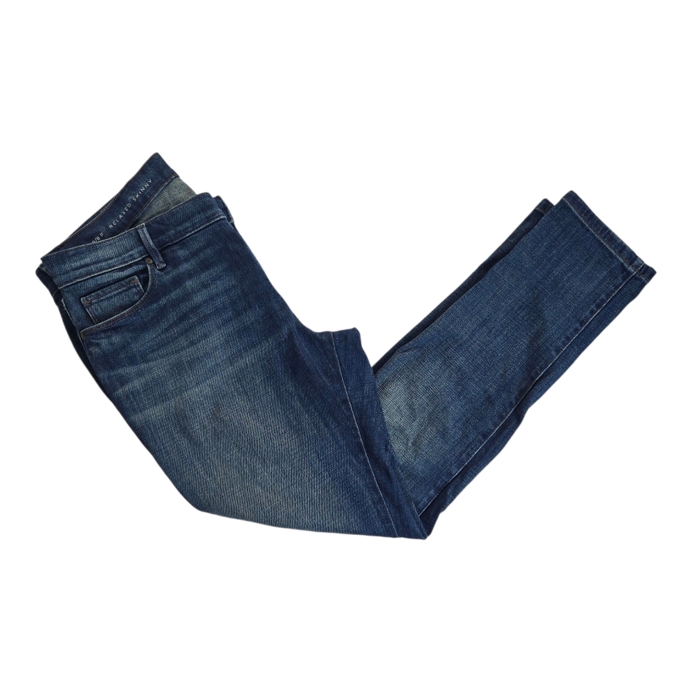 Loft Relaxed Skinny Blue Denim Jeans Sz 28/8P